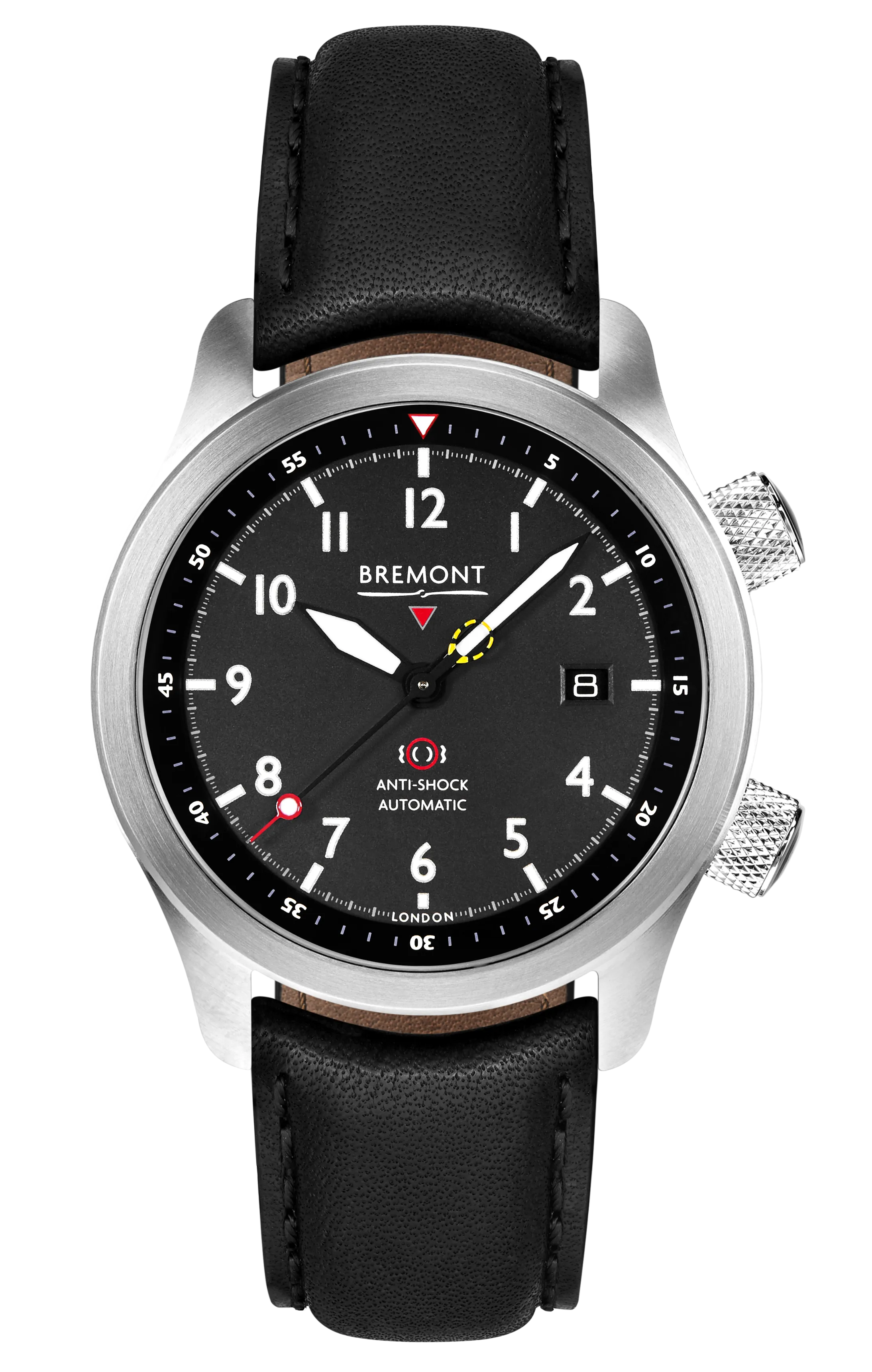 MBII Custom Stainless Steel, Black Dial with Dark Blue Barrel & Closed Case Back